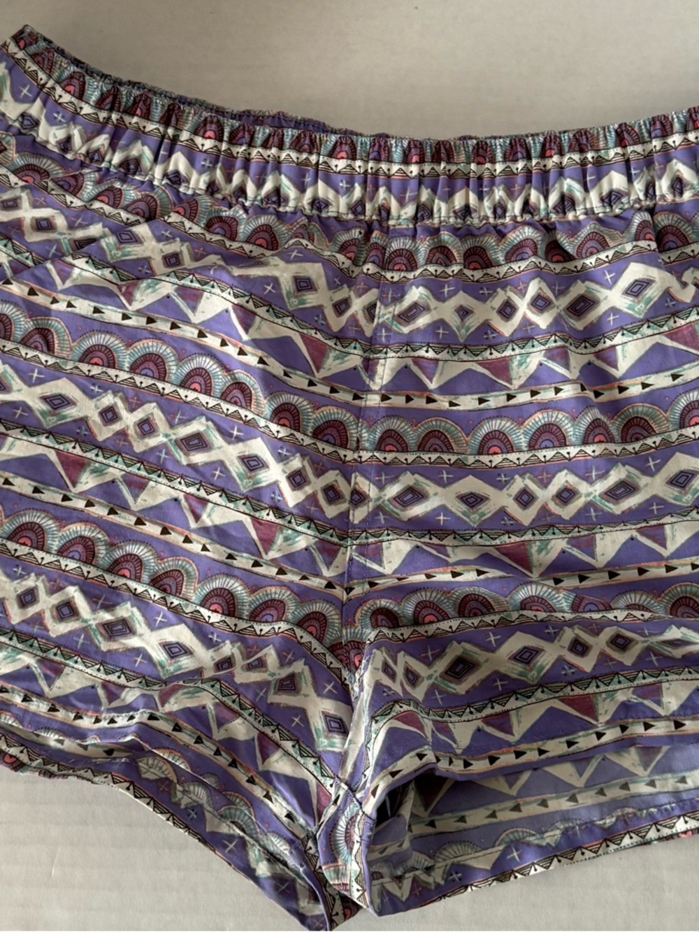 Patagonia Lavender Aztec Print Shorts